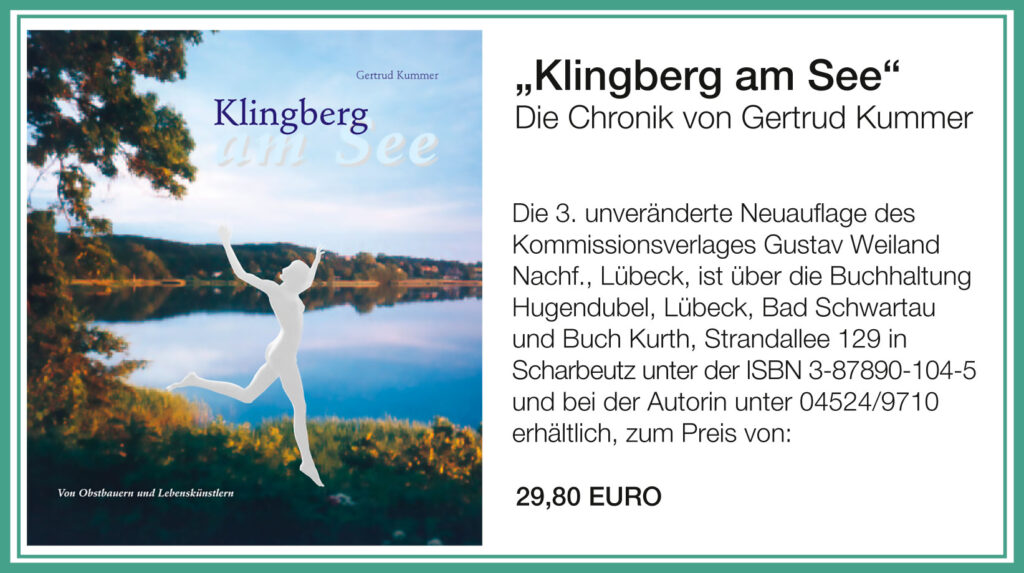 Klingberg am See, Die Chronik von Gertrud Kummer